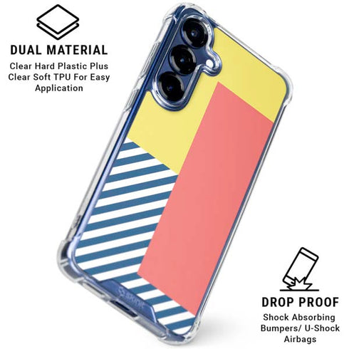 Color Blocks Galaxy S25 Plus Clear Case