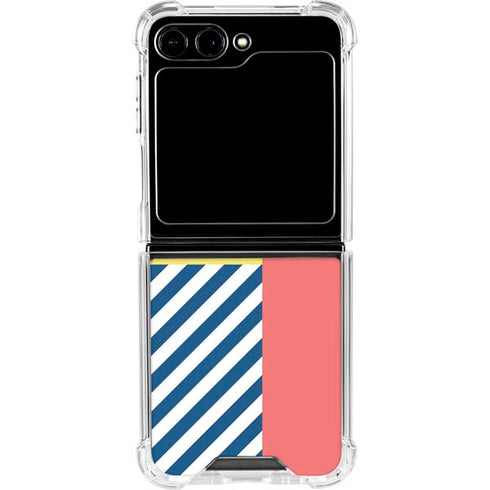Color Blocks Galaxy Z Flip6 Clear Case
