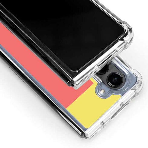 Color Blocks Galaxy Z Fold5 5G Clear Case