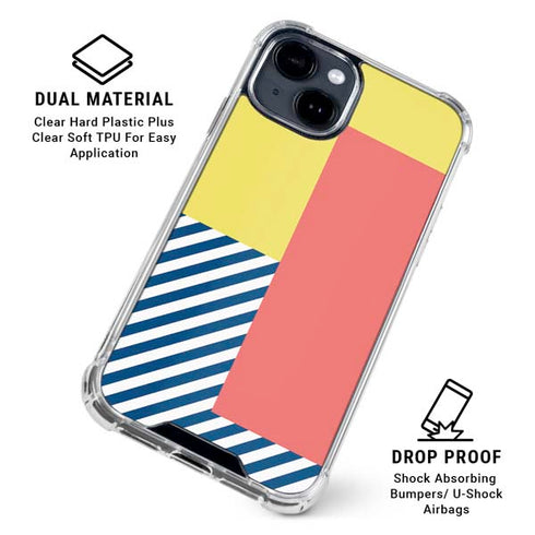 Color Blocks iPhone 15 Clear Case