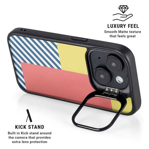 Color Blocks iPhone 15 Kickstand Case
