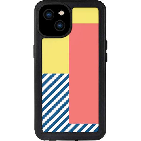 Color Blocks iPhone 15 Plus Waterproof Case
