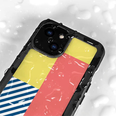 Color Blocks iPhone 15 Plus Waterproof Case