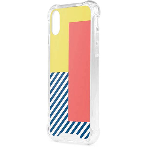 Color Blocks iPhone XS Clear Case