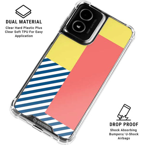 Color Blocks Moto G Power 5G (2024) Clear Case