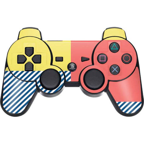 Color Blocks PS3 Dual Shock wireless controller Skin