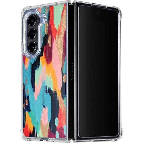 Color Melt by Etta Vee Galaxy Z Fold5 5G Clear Case