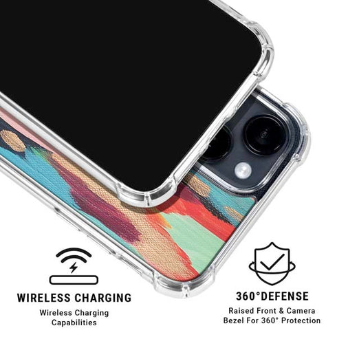 Color Melt by Etta Vee iPhone 15 Clear Case