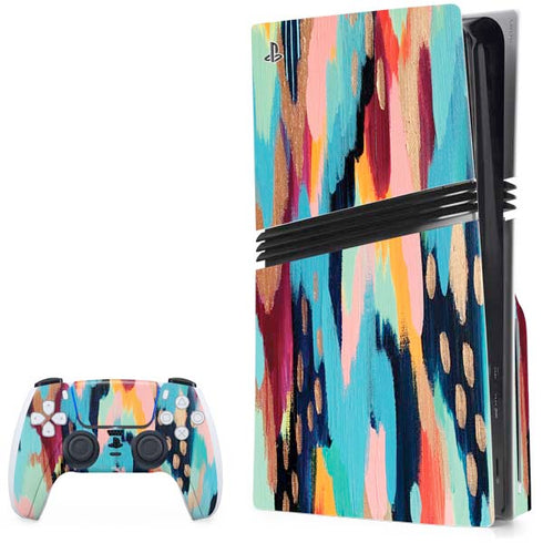 Color Melt by Etta Vee PS5 Pro Disk Bundle Skin