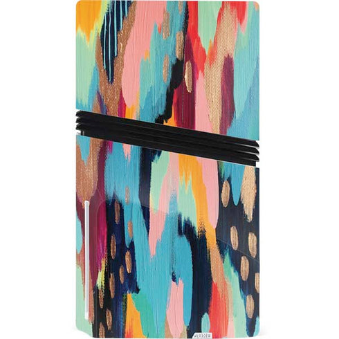 Color Melt by Etta Vee PS5 Pro Disk Console Skin