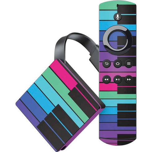 Color Piano Keys Amazon Fire TV Skin