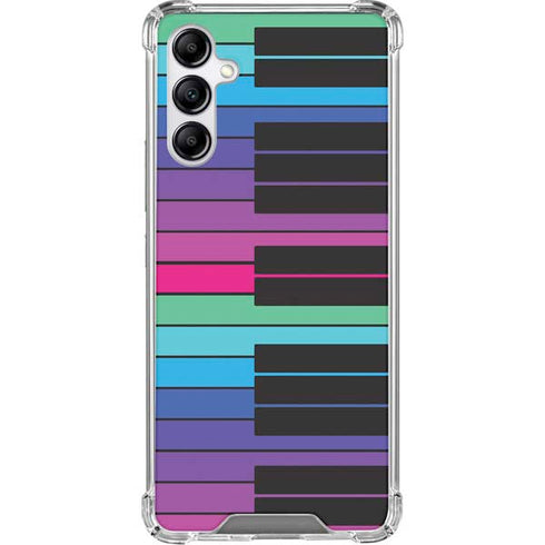 Color Piano Keys Gabb Phone 4 Clear Case