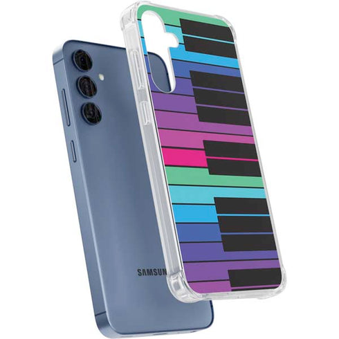 Color Piano Keys Galaxy A55 5G Clear Case