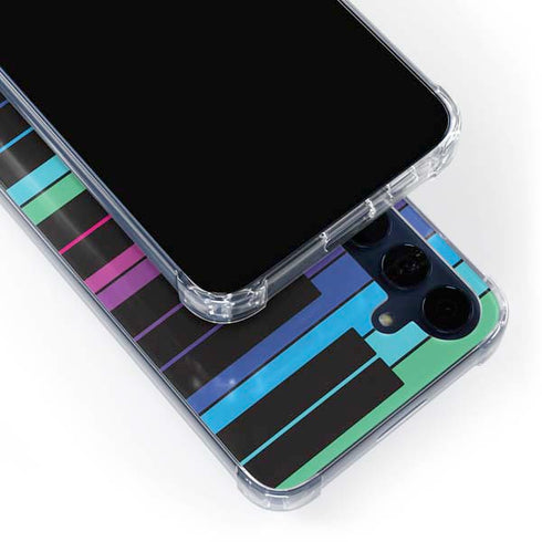 Color Piano Keys Galaxy A55 5G Clear Case