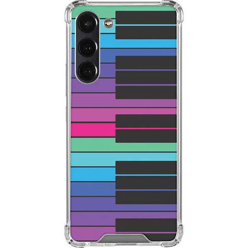 Color Piano Keys Galaxy S24 FE Clear Case