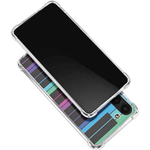 Color Piano Keys Galaxy S24 FE Clear Case