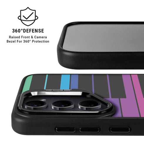 Color Piano Keys Galaxy S25 Kickstand Case