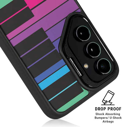 Color Piano Keys Galaxy S25 Kickstand Case