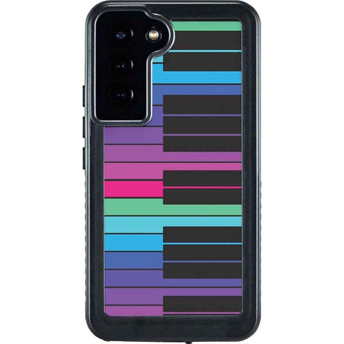 Color Piano Keys Galaxy S24 Plus Waterproof Case