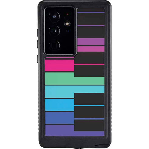 Color Piano Keys Galaxy S24 Ultra Waterproof Case