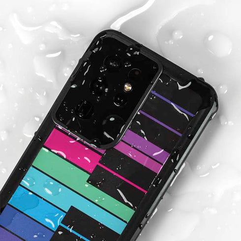 Color Piano Keys Galaxy S24 Ultra Waterproof Case