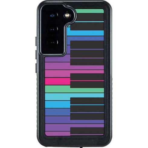 Color Piano Keys Galaxy S24 Waterproof Case