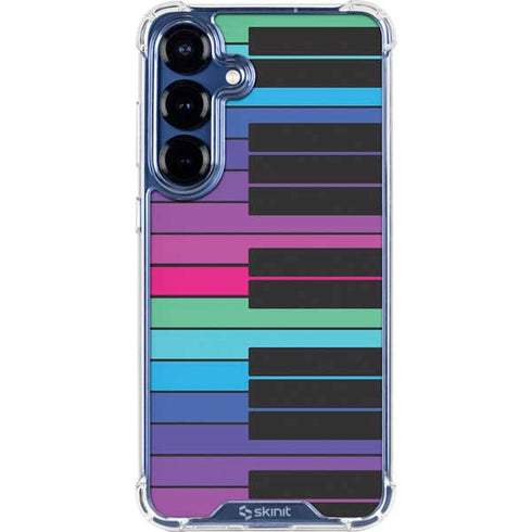 Color Piano Keys Galaxy S25 Clear Case