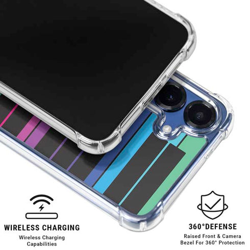 Color Piano Keys Galaxy S25 Plus Clear Case
