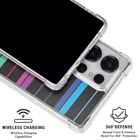 Color Piano Keys Galaxy S25 Ultra Clear Case