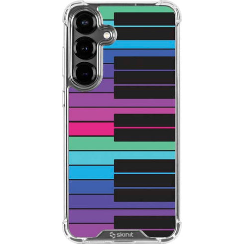 Color Piano Keys Galaxy S26 Plus Clear Case