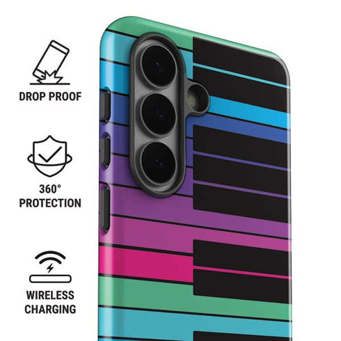 Color Piano Keys Galaxy S26 Plus Impact Case