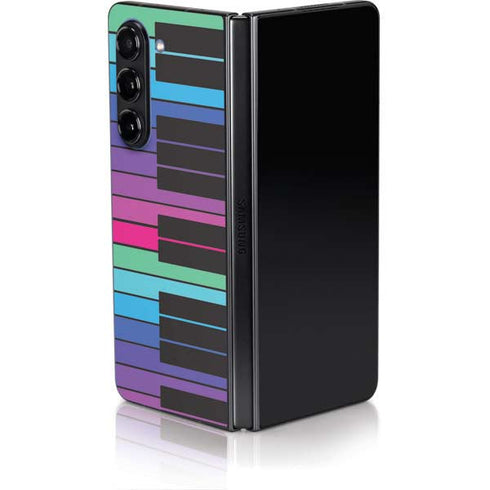 Color Piano Keys Galaxy Z Fold5 5G Skin
