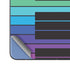 Color Piano Keys Galaxy Z Fold5 5G Skin