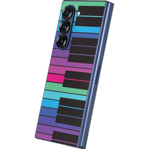 Color Piano Keys Galaxy Z Fold6 Skin