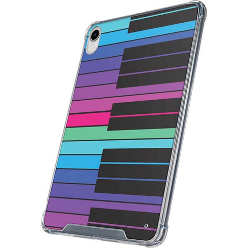 Color Piano Keys iPad 11th Gen (2025) Clear Case