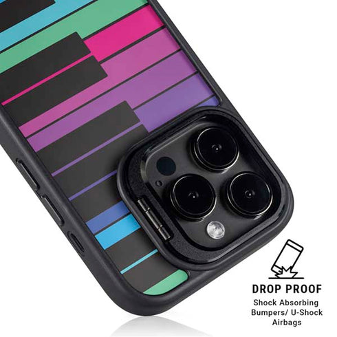 Color Piano Keys iPhone 13 Pro Max Kickstand Case