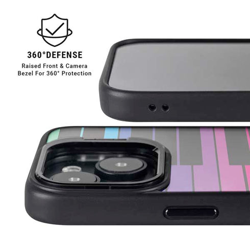 Color Piano Keys iPhone 14 Kickstand Case