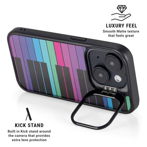 Color Piano Keys iPhone 14 Plus Kickstand Case