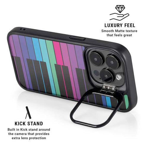 Color Piano Keys iPhone 14 Pro Kickstand Case