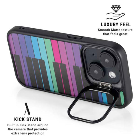 Color Piano Keys iPhone 15 Plus Kickstand Case