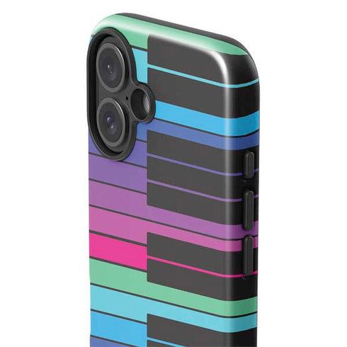 Color Piano Keys iPhone 16 Plus Impact Case