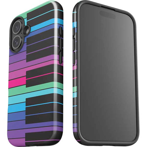 Color Piano Keys iPhone 16 Plus Impact Case