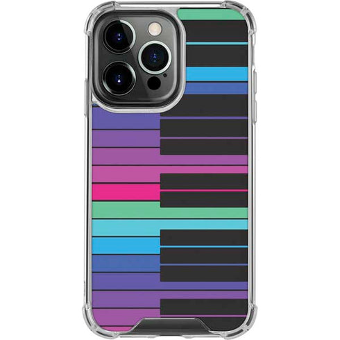 Color Piano Keys iPhone 16 Pro Clear Case
