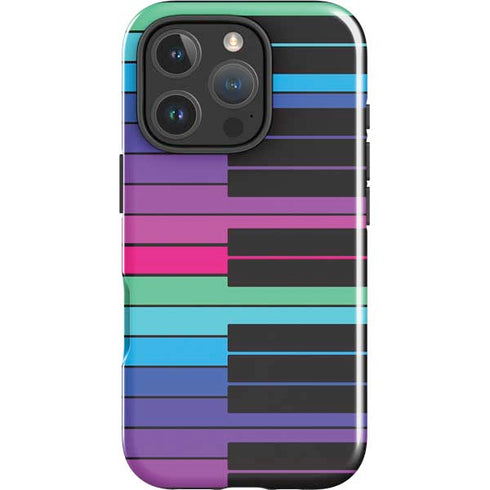 Color Piano Keys iPhone 16 Pro Max Impact Case