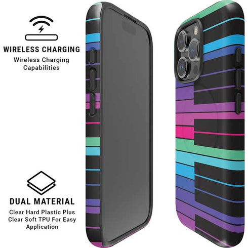Color Piano Keys iPhone 16 Pro Max Magsafe Impact Case