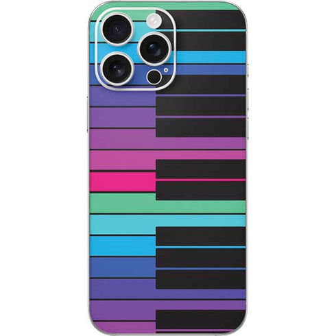 Color Piano Keys iPhone 16 Pro Max Skin