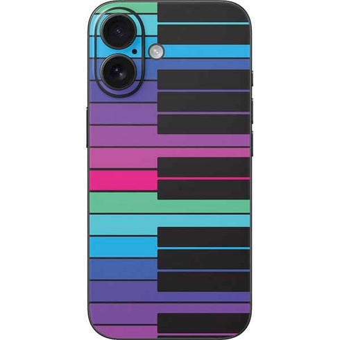 Color Piano Keys iPhone 16 Skin