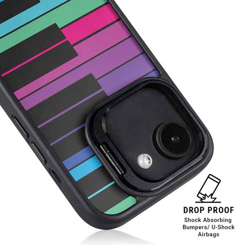 Color Piano Keys iPhone 16e Kickstand Case