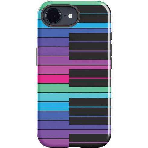 Color Piano Keys iPhone 16e Impact Case