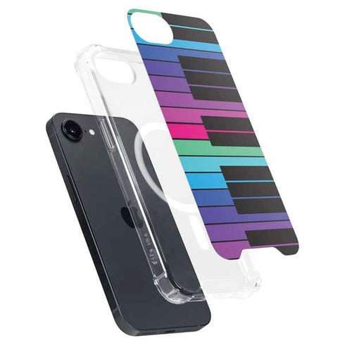Color Piano Keys iPhone 16e MagSafe Case